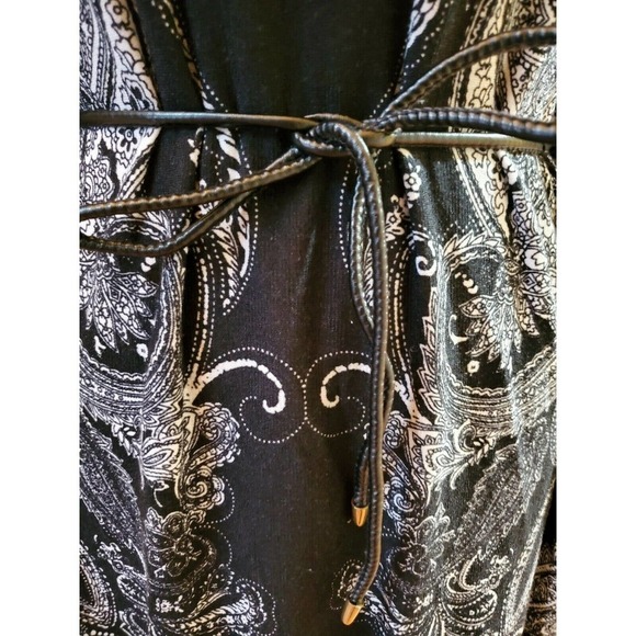 TIANA B Belted Stretch Paisley Shift Dress Size 8 - Picture 3 of 8